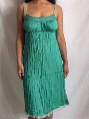 Elegant Green Mini Dress